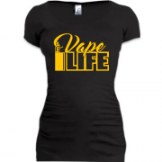 Подовжена футболка Vape life 2
