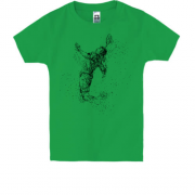 Дитяча футболка з тенісистом з частинок