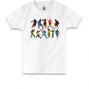 Детская футболка с баскетбольными движениями