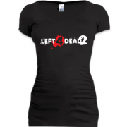 Женская удлиненная футболка Left 4 dead 2