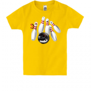 Детская футболка с шаром и кеглями