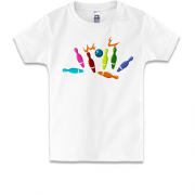 Детская футболка со страйком в боулинге