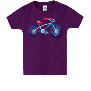 Дитяча футболка з прогулянковим велосипедом