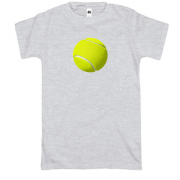 Футболка с  зеленым теннисным мячом