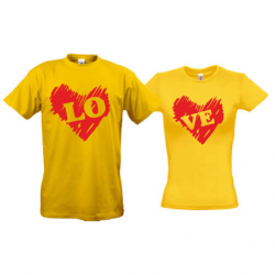 Парные футболки Love 2