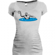 Подовжена футболка з гравцем водного поло