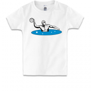 Детская футболка с игроком водного поло