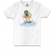 Детская футболка с нападающим водного поло 2