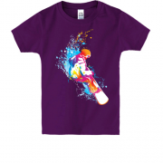 Дитяча футболка з яскравим сноубордистом
