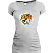 Подовжена футболка tiger roar