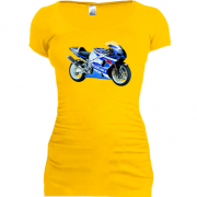 Подовжена футболка suzuki motorcycle