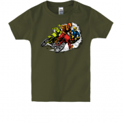 Детская футболка с мотоциклистами