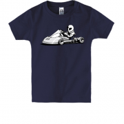Детская футболка с гоночной  картинг-машиной