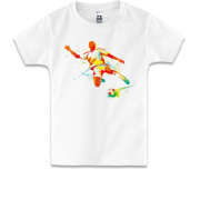 Дитяча футболка з яскравим футболістом
