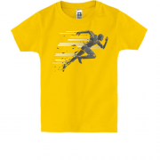 Дитяча футболка з людиною яка біжить