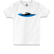 Детская футболка с пловцом 2
