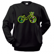 Свитшот с зеленым велосипедом