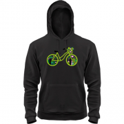 Толстовка з зеленим велосипедом