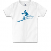 Детская футболка с лыжником 2