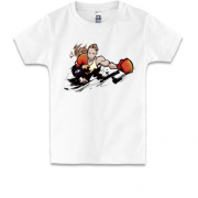 Дитяча футболка з дівчиною боксером