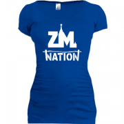 Женская удлиненная футболка ZM Nation Провода
