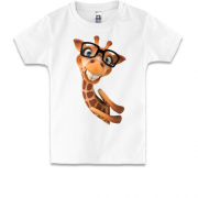 Детская футболка с веселым жирафом