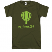 Футболка для дизайнера "my_format.CDR"