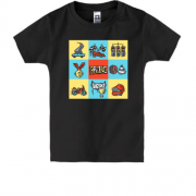 Дитяча футболка з гоночними символами