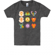 Детская футболка с символами йоги