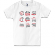 Дитяча футболка з гоночними символами 2