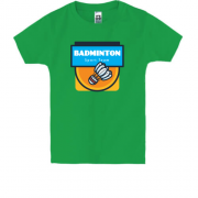 Детская футболка Badminton sport team
