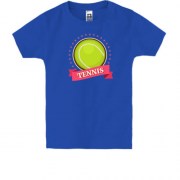 Детская футболка с теннисным мячом и звездами