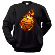 Свитшот с горящим баскетбольным мячом 2