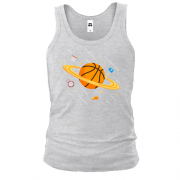 Майка с баскетбольным мячом планетой