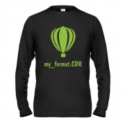 Лонгслив для дизайнера "my_format.CDR"