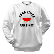 Світшот з кавуном "good times tan lines"
