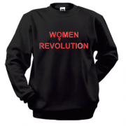Світшот з написом "women revolution"