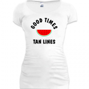 Туника с арбузом "good times tan lines"