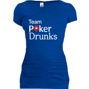 Женская удлиненная футболка Team Poker Drunks