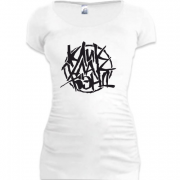 Женская удлиненная футболка Клик Клак Бэнд