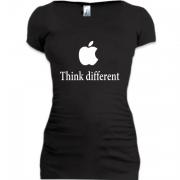 Женская удлиненная футболка Think different