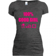 Подовжена футболка 100% Good girl
