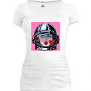 Туника с девушкой-космонавтом