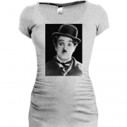 Подовжена футболка з Чарлі Чапліном