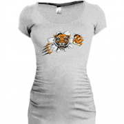 Туника с тигром разрывающим футболку