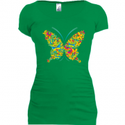 Подовжена футболка з метеликами (1)