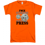 Футболка для качалки "F#ck stress - bench press"