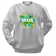 Світшот з бразильським колоритом і написом "brazil"