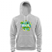 Толстовка с бразильским колоритом и надписью "brazil"