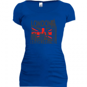 Подовжена футболка з написом "London Big Ben"
